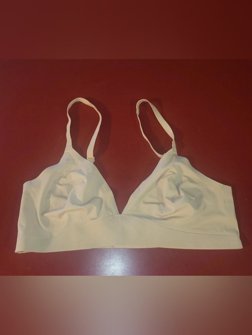 Gap Body No Show Bralette Size XL Nude Wireless Bra